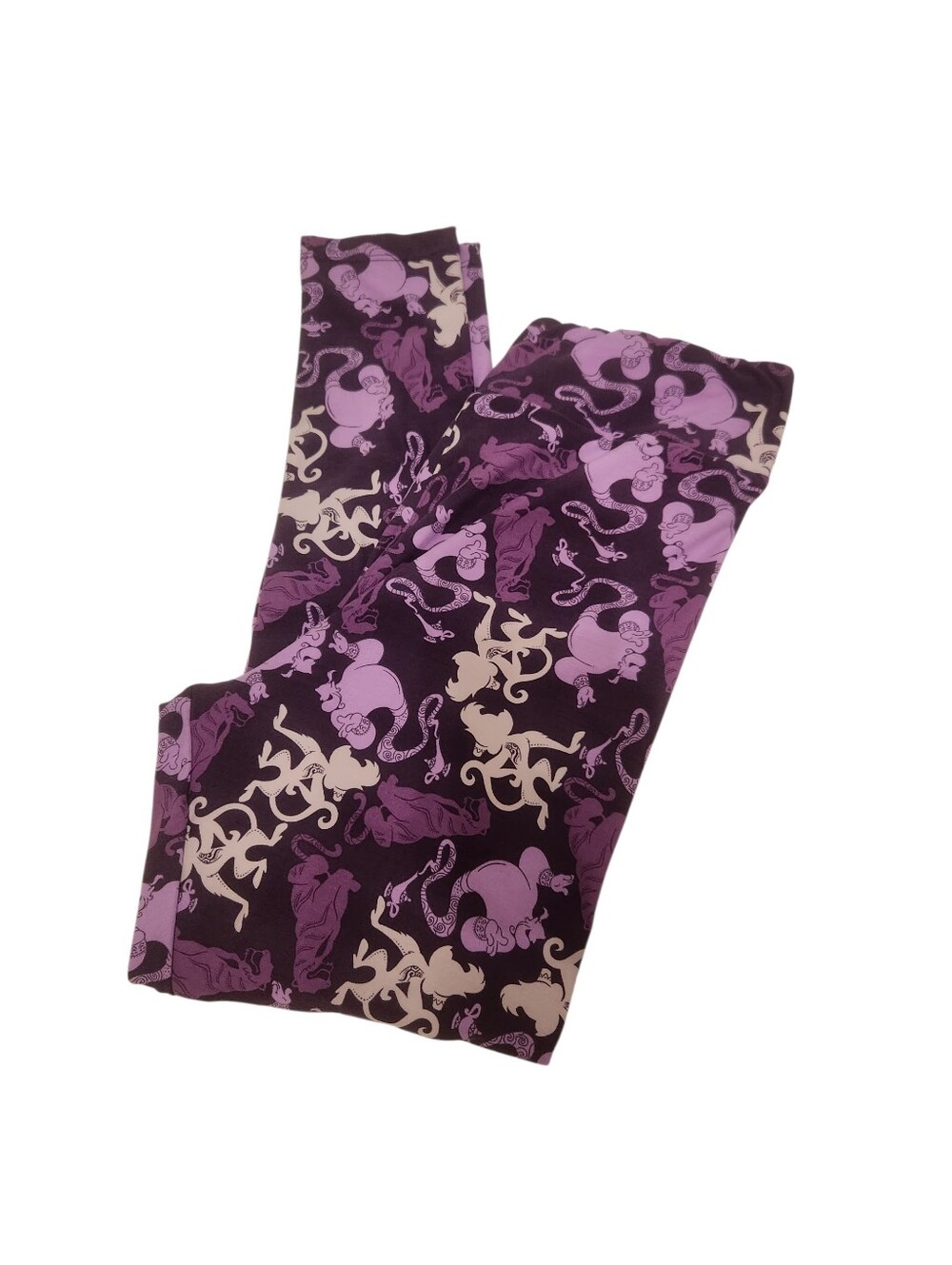 Luluroe Disney Adult Leggings Aladdin Genie and monkey Size 20-26, XXL & XXXL